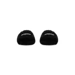 Balenciaga Black Furry Slides