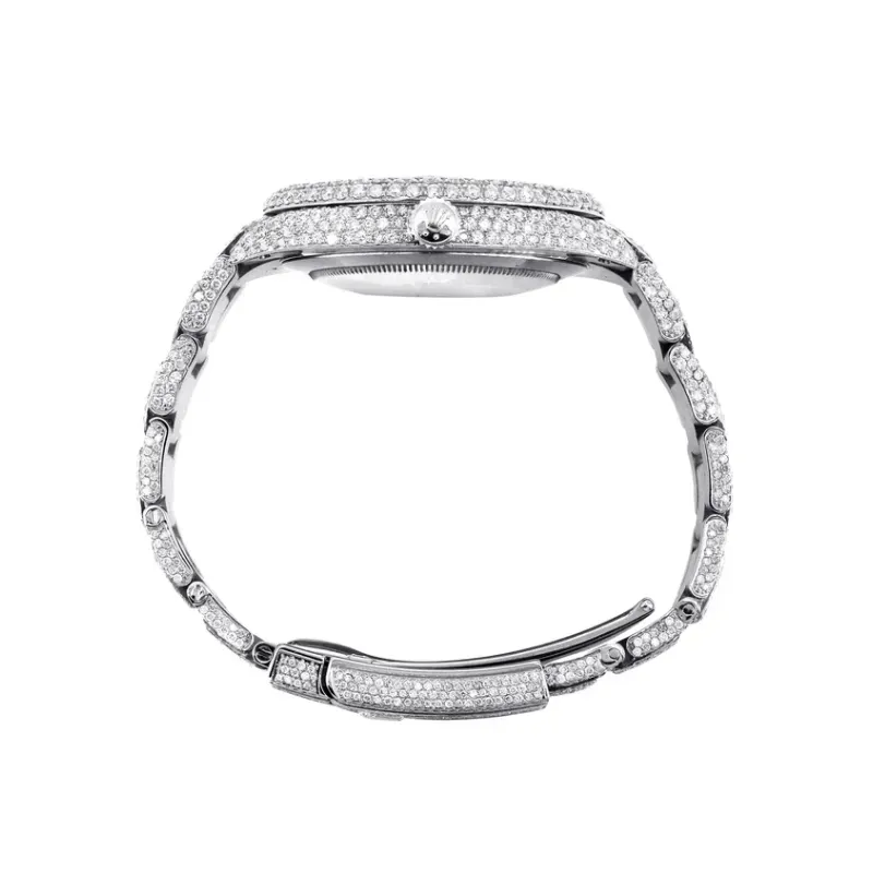 Rolex Diamond Embezzled Datejust 41 'Silver'