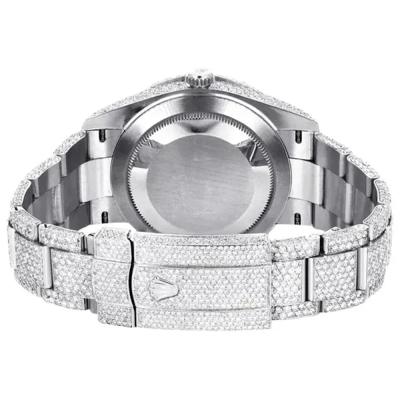 Rolex Diamond Embezzled Datejust 41 'Silver'