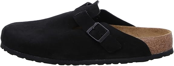 Birkenstock Unisex Boston Soft Footbed Tobacco Oiled Clog Black