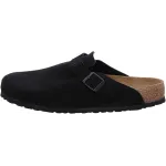 Birken Unisex Boston Soft Footbed Tobacco Oiled Clog Black