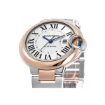 Cartier Ballon Bleu 36mm Rose Gold & Steel Women's Watch W2BB0033