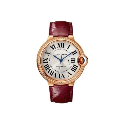 Cartier Ballon Bleu 36mm Rose Gold Diamond Women's Watch WJBB0034 01