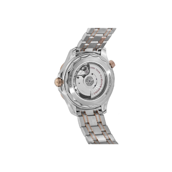 Omega Seamaster Diver 300M Sedna Gold & Steel Men's Watch 210.20.42.20.01.001