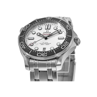 Omega Seamaster Diver 300M White Dial Polar Steel Men's Watch 210.30.42.20.04.001 02