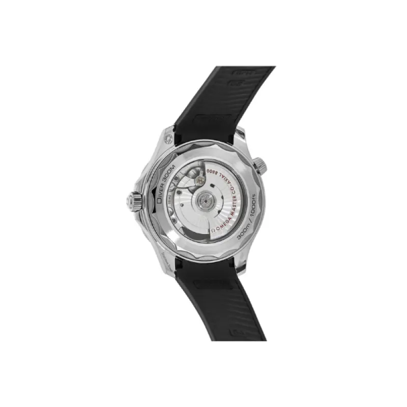 Omega Seamaster Diver 300M White Dial Rubber Strap Men's Watch 210.32.42.20.04.001