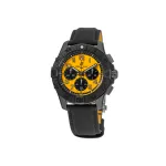 Breitling Avenger B01 Chronograph 44 Night Mission Black Leather Men's Watch SB0147101I1X2