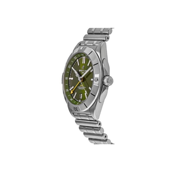 Breitling Chronomat GMT 40 Giannis Antetokounmpo Edition Green Steel Men's Watch A32398A11L1A1