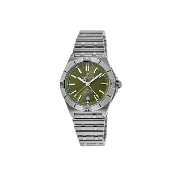 Breitling Chronomat GMT 40 Giannis Antetokounmpo Edition Green Steel Men's Watch A32398A11L1A1