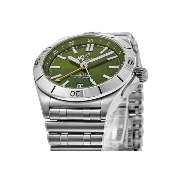 Breitling Chronomat GMT 40 Giannis Antetokounmpo Edition Green Steel Men's Watch A32398A11L1A1