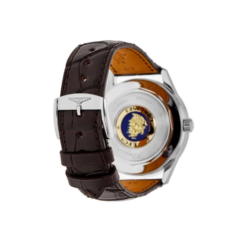 Longines Flagship Heritage Moonphase Automatic Silver Dial Leather Men's Watch L4.815.4.78.2
