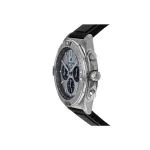 Breitling Chronomat B01 42 Chronograph Blue Dial Platinum Bezel Strap Men's Watch PB0134101C1S1