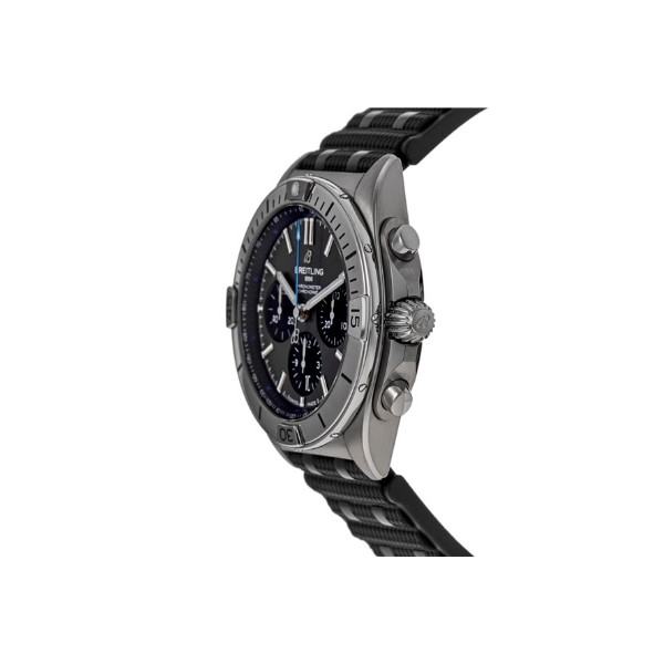 Breitling Chronomat B01 42 Chronograph Grey Dial Black Rubber Strap Men's Watch EB0134101M1S1