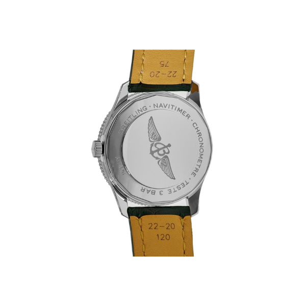 Breitling Navitimer Automatic 41 Green Dial Leather Strap Men's Watch A17326361L1P1