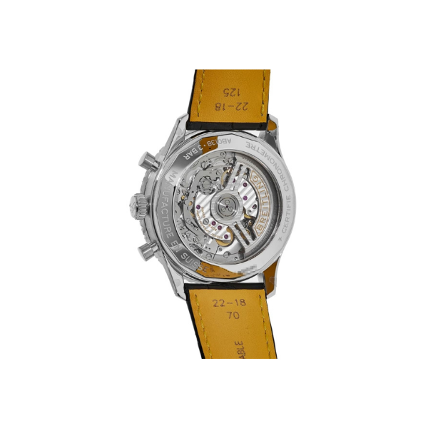 Breitling Navitimer B01 Chronograph 41 Black Dial Leather Strap Men's Watch AB0139211B1P1