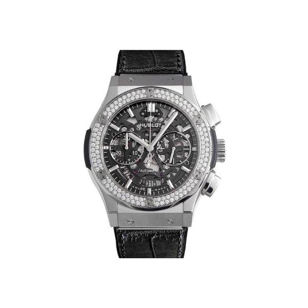 HUBLOT Classic Fusion Black Skeleton Dial Black Rubber Strap Men's Watch 525.NX.0170.LR.1104