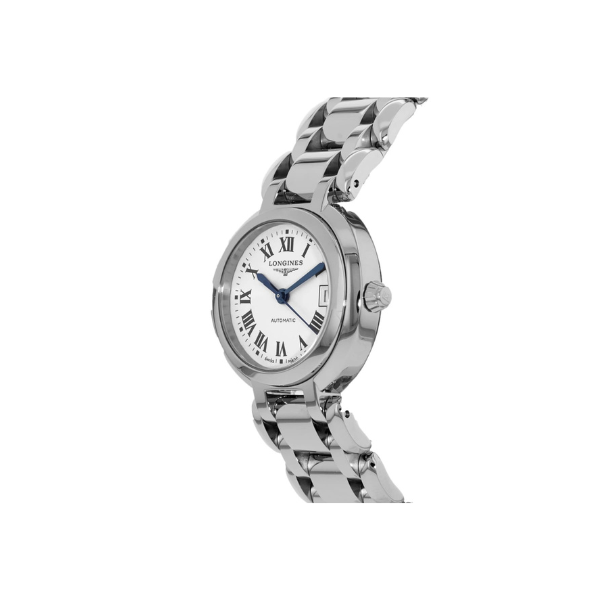 Longines Primaluna Automatic 26.5mm White Dial Steel Women's Watch L8.111.4.71.6