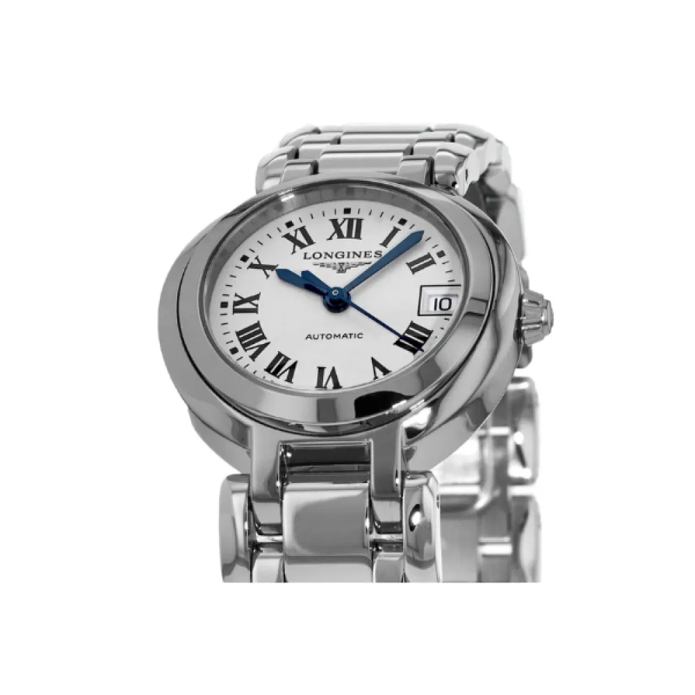 Longines Primaluna Automatic 26.5mm White Dial Steel Women's Watch L8.111.4.71.6