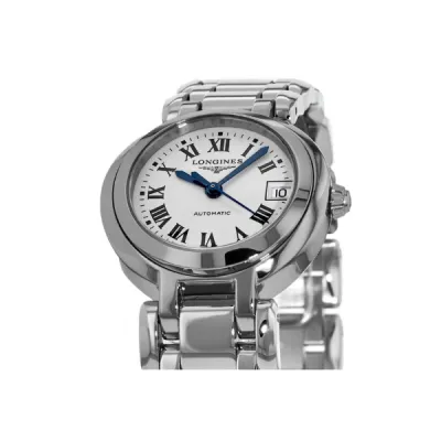 Longines Primaluna Automatic 26.5mm White Dial Steel Women's Watch L8.111.4.71.6 02