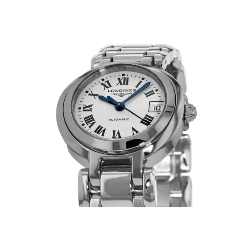 Longines Primaluna Automatic 26.5mm White Dial Steel Women's Watch L8.111.4.71.6