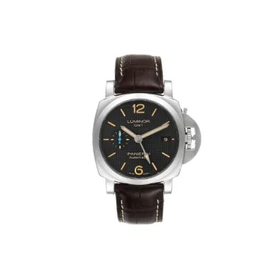 Panerai Luminor 1950 GMT 42mm Steel Mens Watch PAM01535 01
