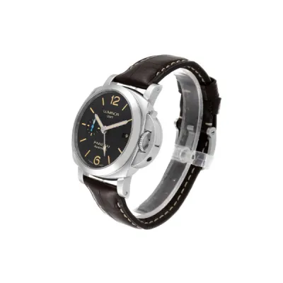 Panerai Luminor 1950 GMT 42mm Steel Mens Watch PAM01535 02