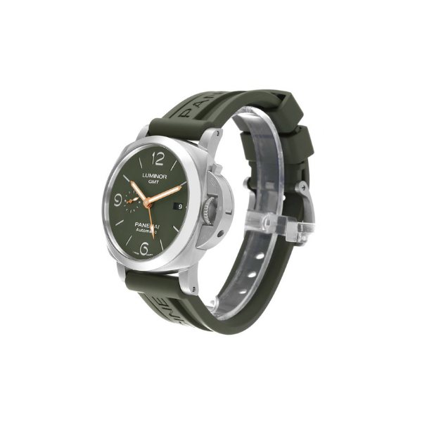 Panerai Luminor 1950 GMT Green Dial MS Dhoni Edition Watch PAM01056