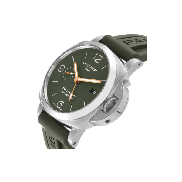 Panerai Luminor 1950 GMT Green Dial MS Dhoni Edition Watch PAM01056