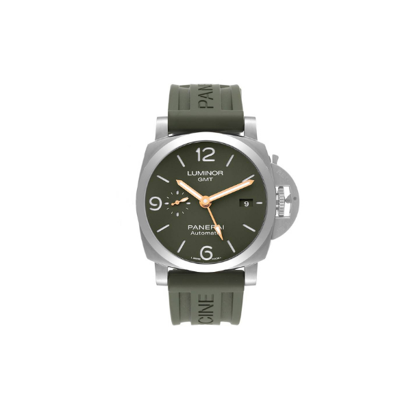 Panerai Luminor 1950 GMT Green Dial MS Dhoni Edition Watch PAM01056