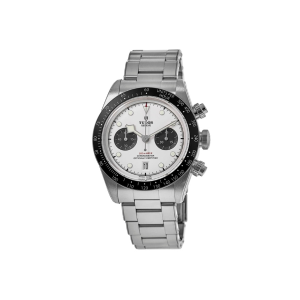 Tudor Black Bay Chrono White Panda Dial Steel Men's Watch M79360N-0002