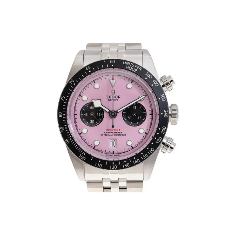 Tudor Black Bay Chronograph Automatic Chronometer Pink Dial Men's Watch M79360N-0019