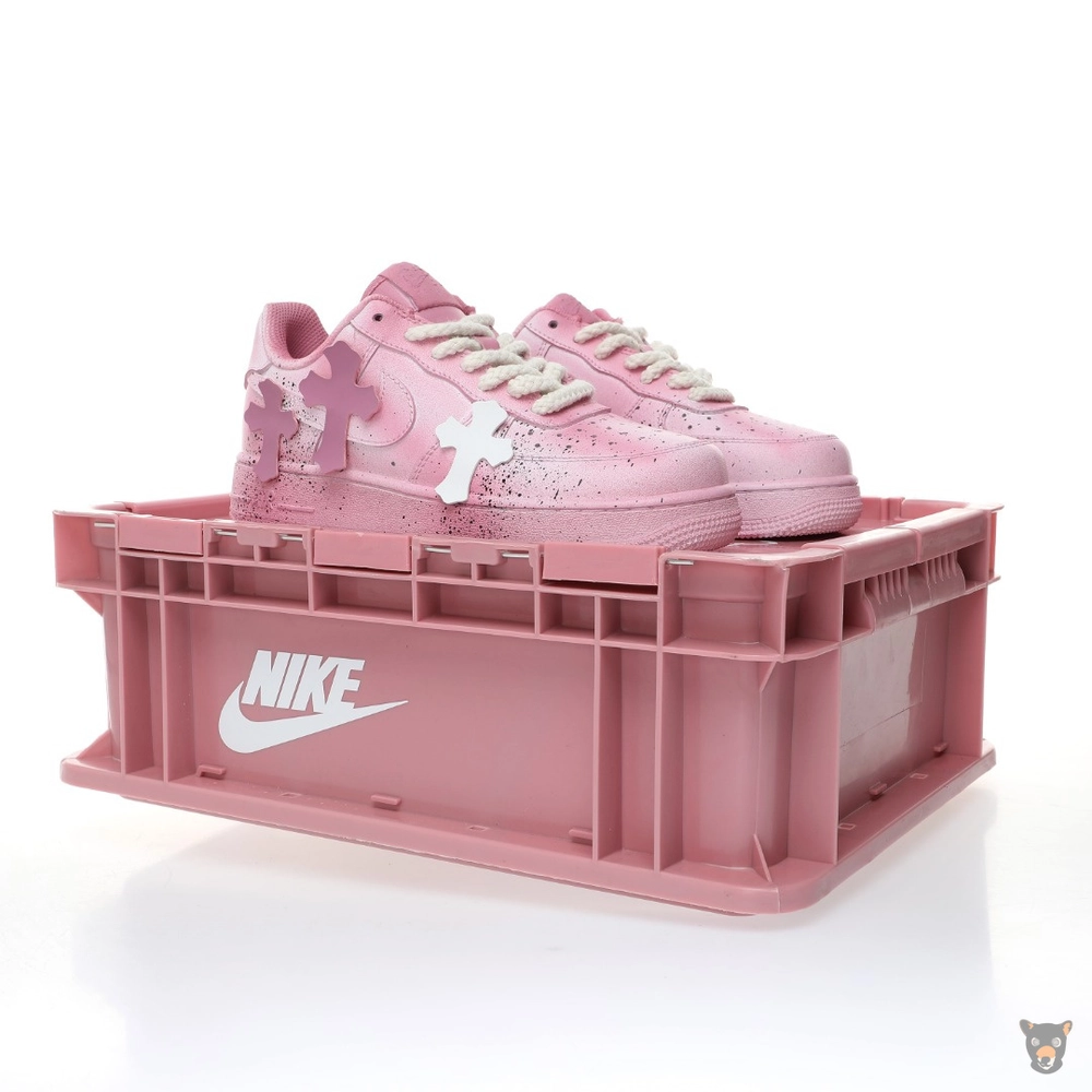 Air Force 1 x Chrome Hearts Pink