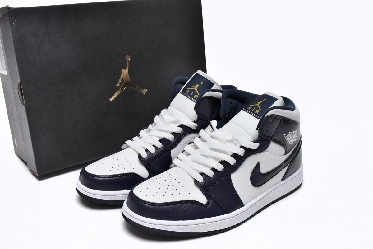 Air Jordan 1 Mid Obsidian 554724-174