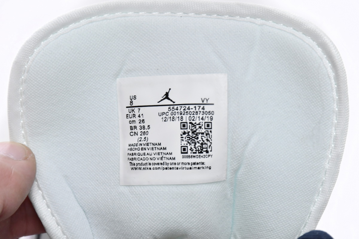 Air Jordan 1 Mid Obsidian 554724-174