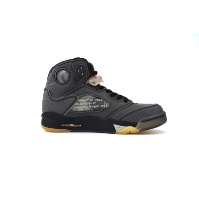 Air Jordan 5 Retro Off-White Black CT8480-001 02