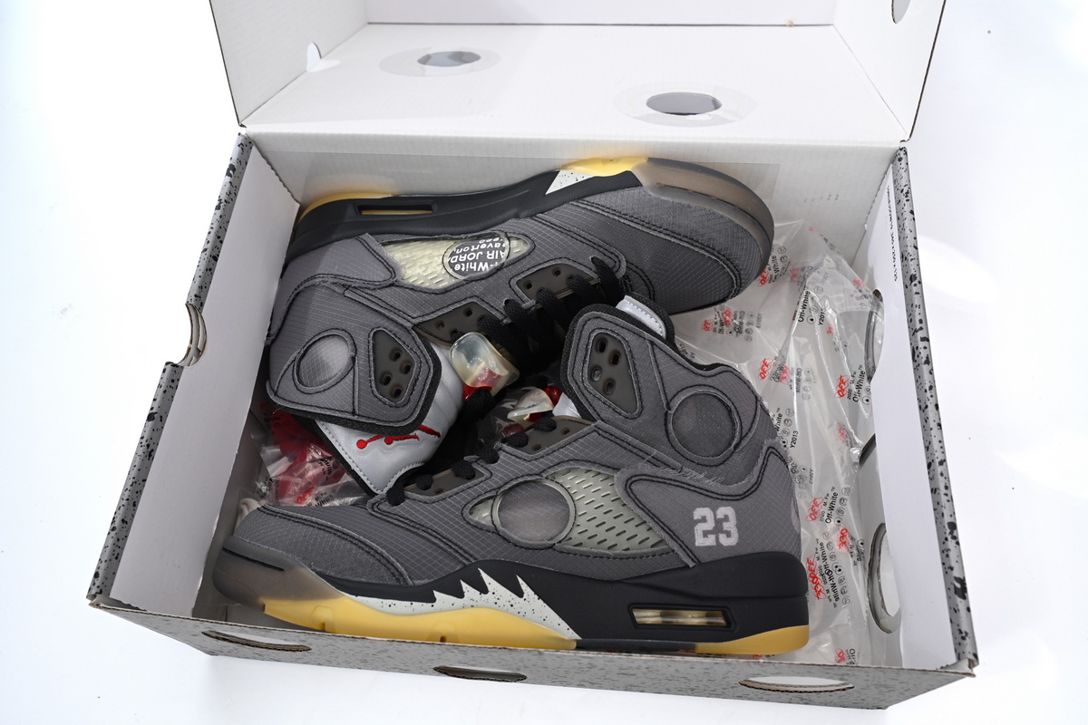 Air Jordan 5 Retro Off-White Black CT8480-001