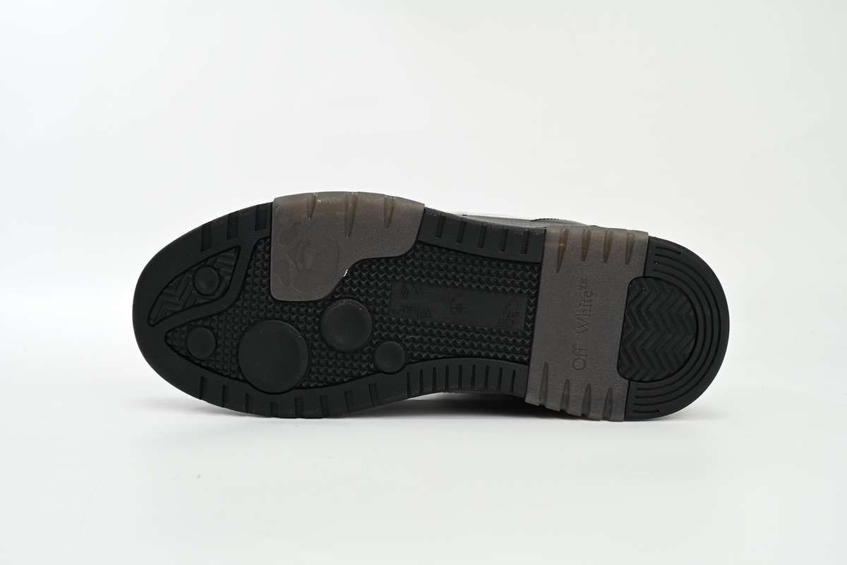 OFF-WHITE Out Of Office OOO Low TopsBlack Grey White SS22  OMIA189C99LEA0011001