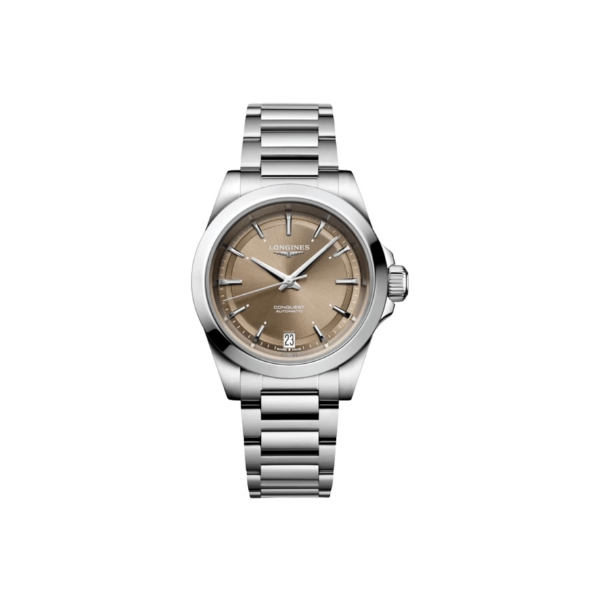 Longines Conquest Automatic 34 mm Brown Dial Steel Women's Watch L3.430.4.62.6