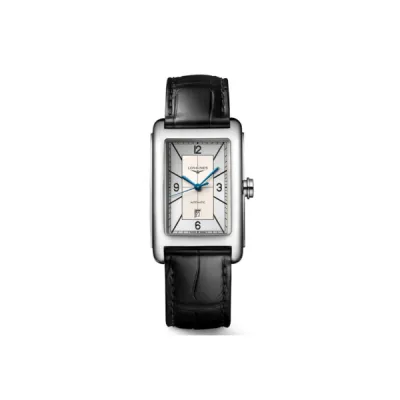 Longines DolceVita Silver Dial Leather Strap Men's Watch L5.757.4.73.0 01