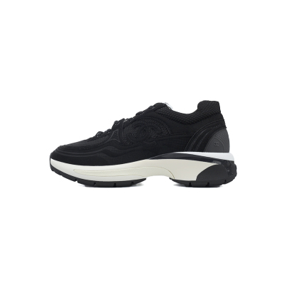 Chanel CC Logo Sneaker Black 01