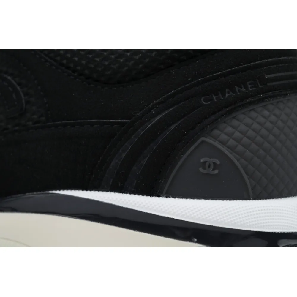 Chanel CC Logo Sneaker Black