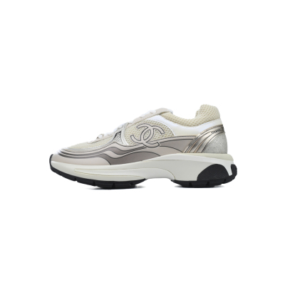 Chanel CC Logo Sneaker Rose Gold 01