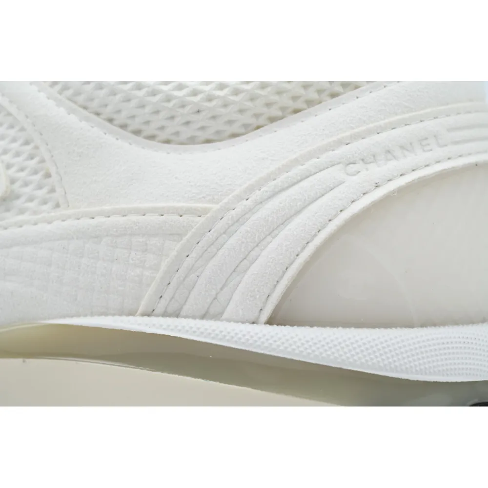 Chanel CC Logo Sneaker White