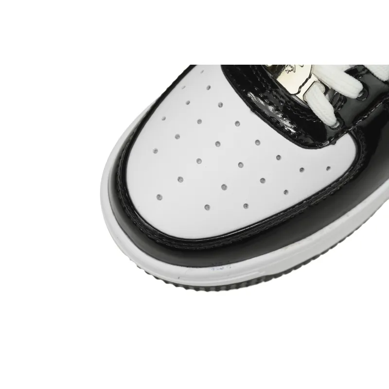 A Bathing Ape Bape Sta Low Black White Panda 1H70-191-001