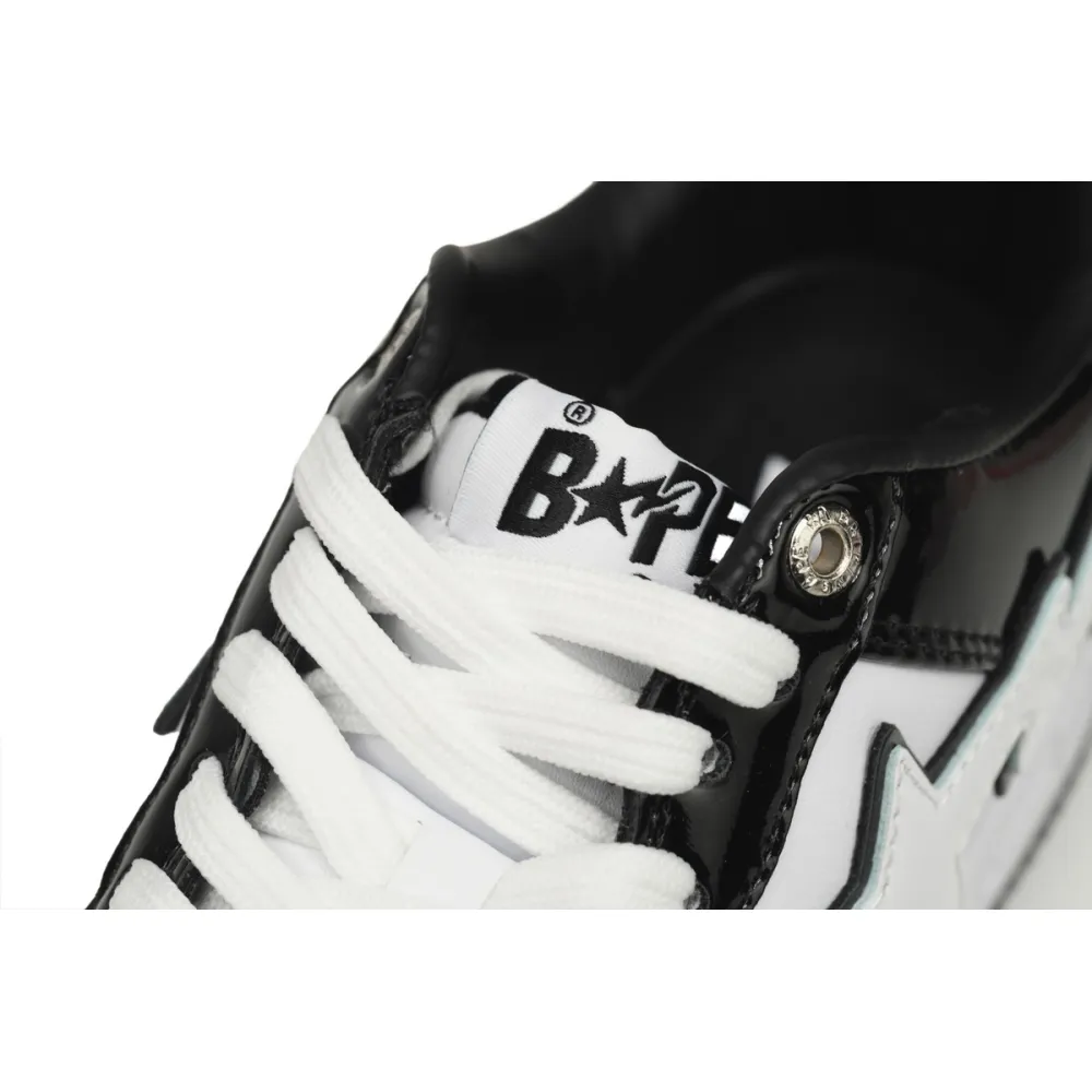 A Bathing Ape Bape Sta Low Black White Panda 1H70-191-001