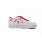 A Bathing Ape Bape Sta Low White Red Border 1J30-191-017