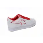 A Bathing Ape Bape Sta Low White Red Border 1J30-191-017