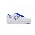 A Bathing Ape Bape Sta Low White and Blue Border 1J30-191-017