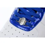 A Bathing Ape Bape Sta Low White and Blue Border 1J30-191-017