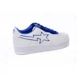 A Bathing Ape Bape Sta Low White and Blue Border 1J30-191-017